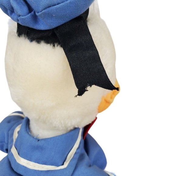 Vintage Disney Donald Duck Plush Happy Birthday 50 Years Applause Korea Sailor - Picture 5 of 12